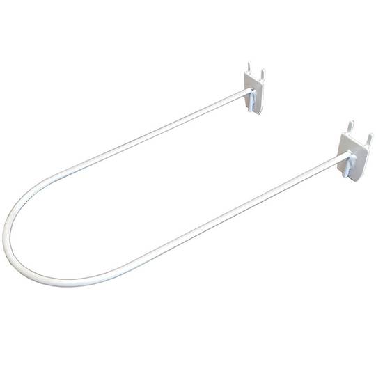 Ganxo reforçat de mitja circumferència per a expositor de 33 cm