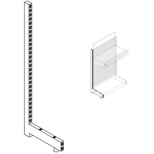 Lewa rama do stojaka wystawowego 136cm