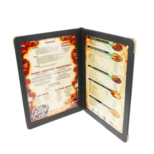 Menu Ordner beleuchtet von LED A5-Format von Disco Bar Hotel Restaurant