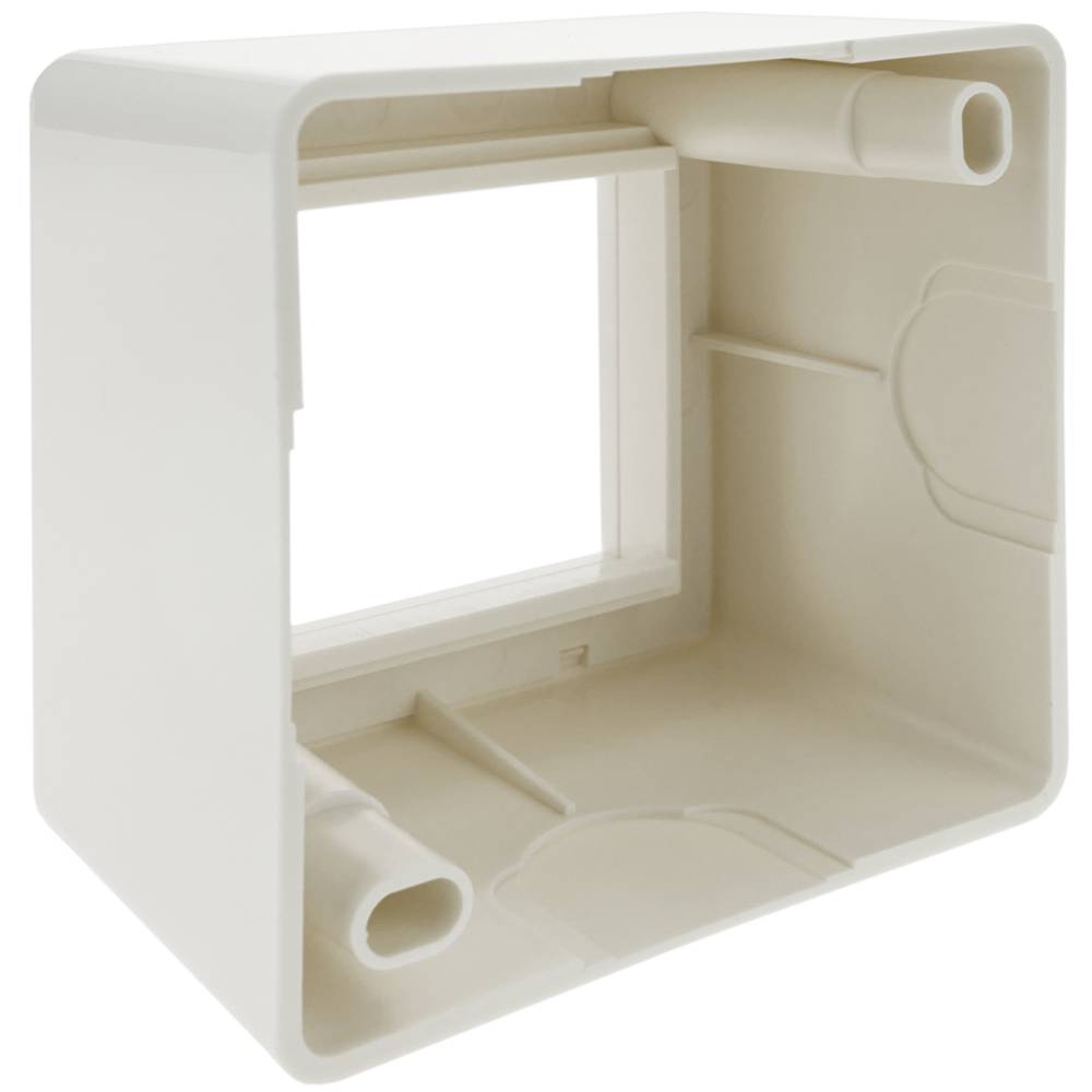 Caixa de superfície por 2 módulos 75x75x48mm 45x22 5mm