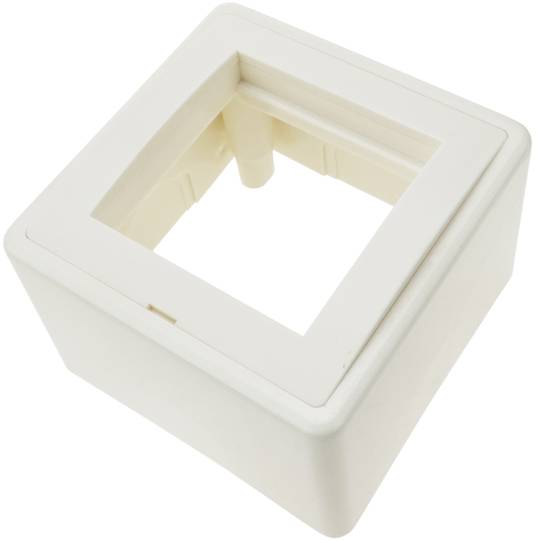 Caixa de superfície por 2 módulos 75x75x48mm 45x22 5mm