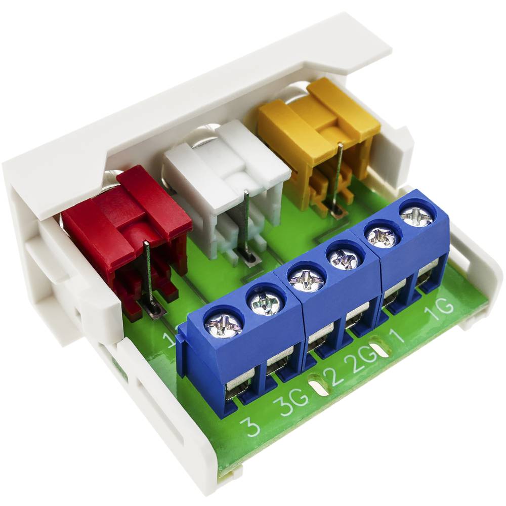 Moduł audio i wideo 3xRCA 45x22,5 mm