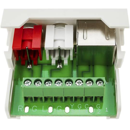 Module 45x22 5mm 2xRCA audio and SVideo
