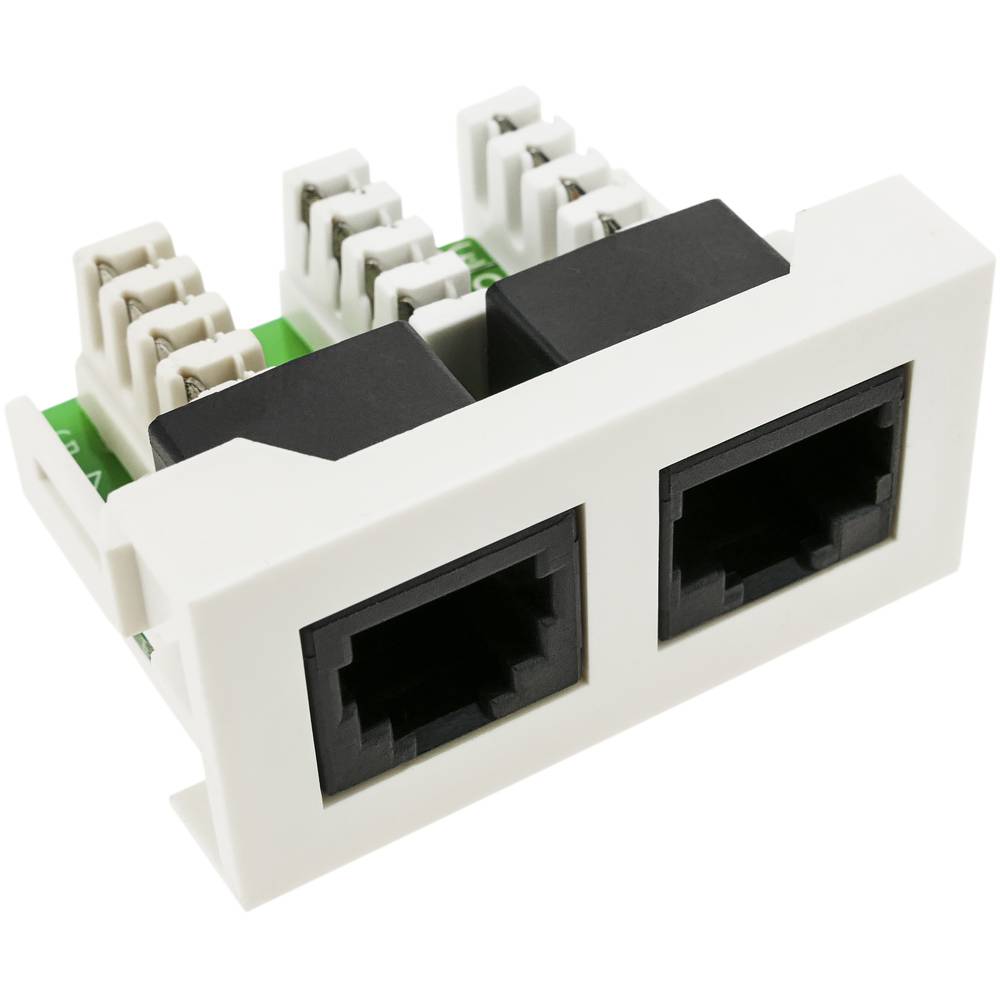 Módulo de 45x22 5mm 5e RJ11 e RJ45 Cat.3