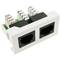 Módulo de 45x22 5mm 5e RJ11 e RJ45 Cat.3