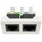 Módulo de 45x22 5mm 5e RJ11 e RJ45 Cat.3