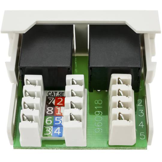 Módulo de 45x22 5mm 5e RJ11 e RJ45 Cat.3