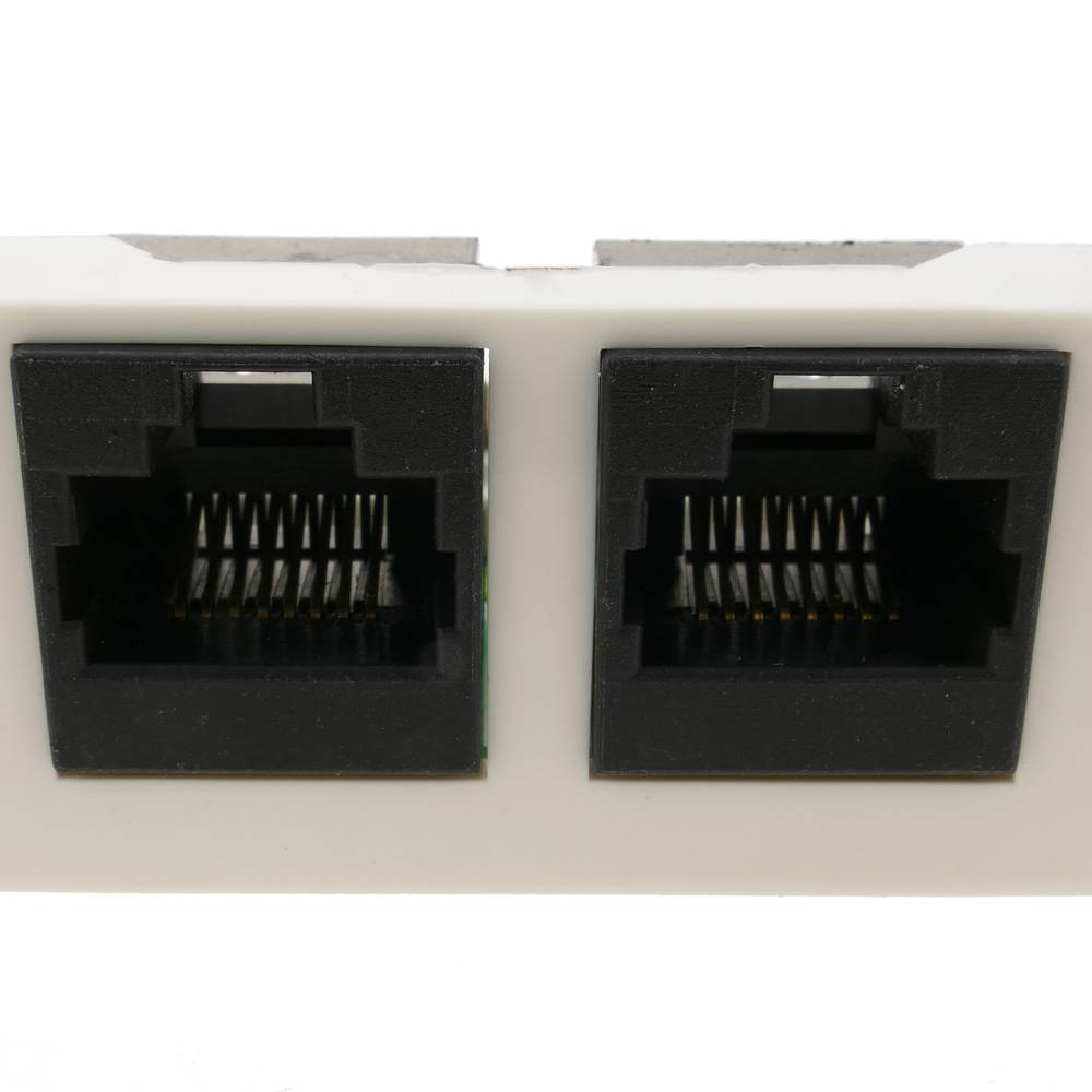 Modulo 45x22 5mm 2xRJ45 Cat.5e
