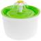 Bebedor para cães e gatos 2.5L verde. Fonte elétrica com recipiente filtrado para animais de estimação