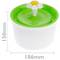 Bebedor para cães e gatos 2.5L verde. Fonte elétrica com recipiente filtrado para animais de estimação