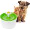 Bebedor para cães e gatos 2.5L verde. Fonte elétrica com recipiente filtrado para animais de estimação