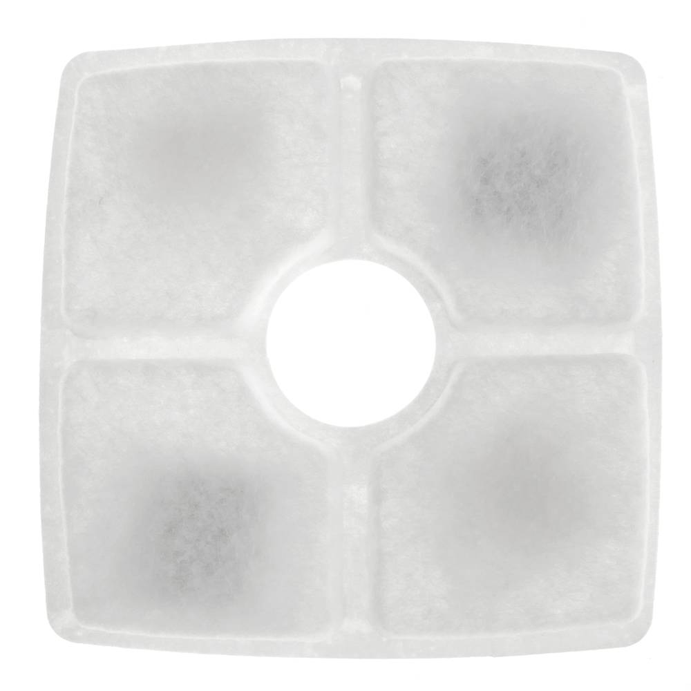 Pet water fountain activated carbon filter for dogs and cats 4-pack replacement square