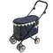 Chariot d'enfants pour transporter chiens, chats et animaux domestiques. Pet voyage poussette couleur blanche