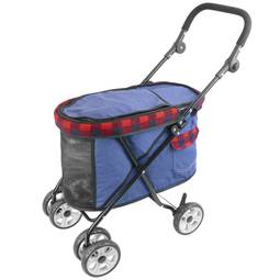 Carro de nens per transportar gossos, gats i mascotes. Color vermell