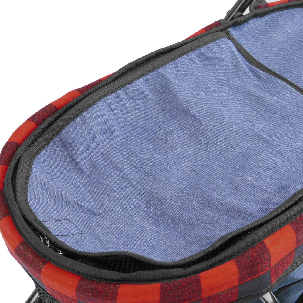 Children's pet travel stroller to transport dogs and cats. Pushchair in red color