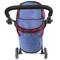 Children's pet travel stroller to transport dogs and cats. Pushchair in red color