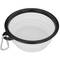 Menjadora plegable de goma per a mascotes 350 ml blanc