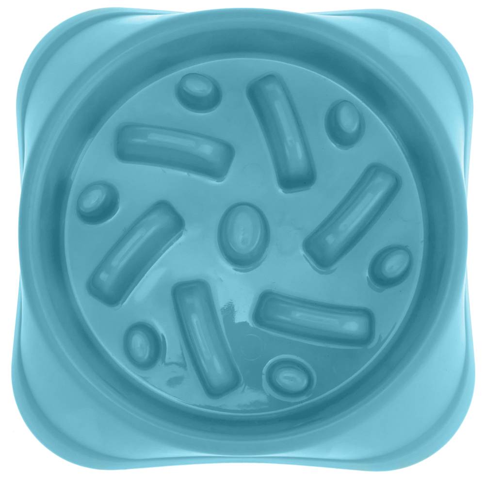 Dog feeder for slow feeding. Bowl for dietary pets