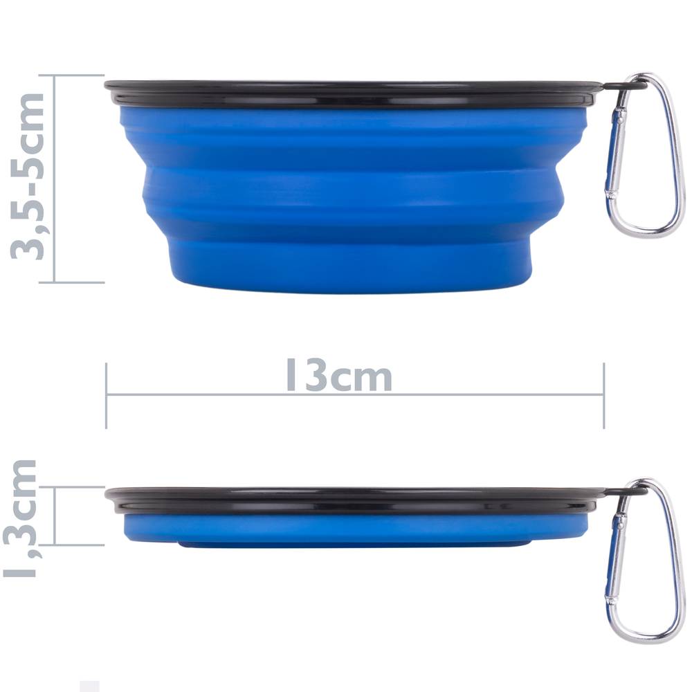 Faltbare Gummischale 1000 ml blau