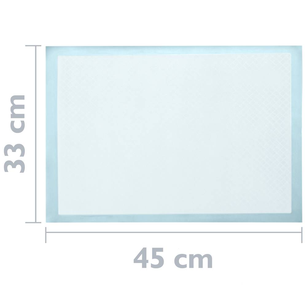 100 empapadors absorbents de 33 x 45 cm. Tovalloles d'entrenament per a gossos cadells