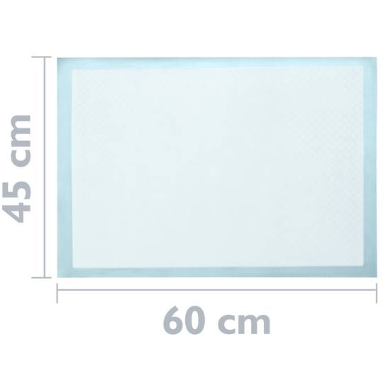 50 empapadors absorbents de 45 x 60 cm. Tovalloles d'entrenament per a gossos cadells