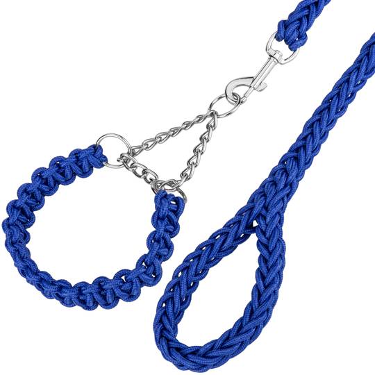 Correa trenada per a gossos talla S