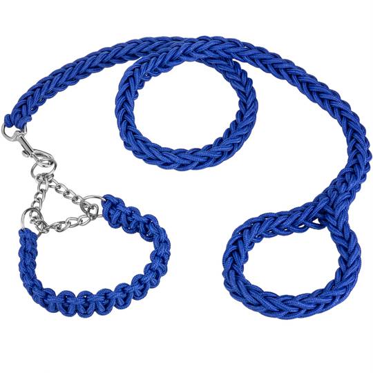 Correa trenada per a gossos talla S