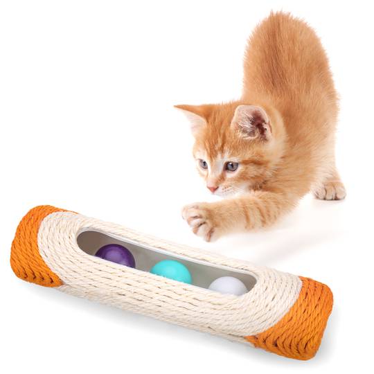 Brinquedo de arranhar para gatos com 3 bolas internas