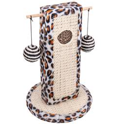 Brinquedo de arranhar para gatos com 2 bolas penduradas