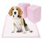 Serviettes de dressage pour chiens 100 unités 33 x 45 cm rose