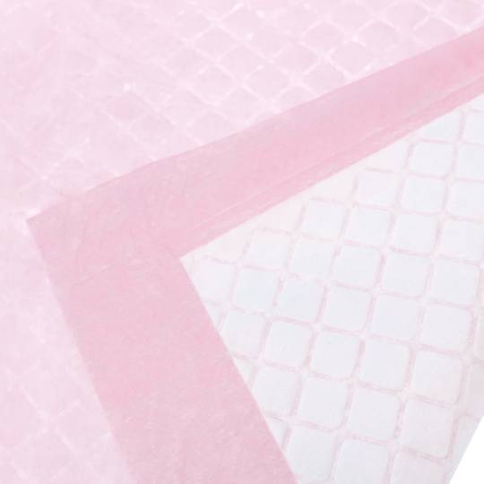 Serviettes de dressage pour chiens 100 unités 33 x 45 cm rose