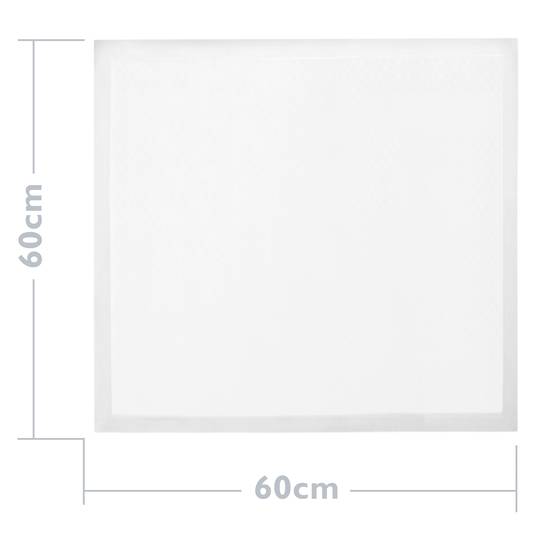 Toalhas de treino para cães 40 unidades 60 x 60 cm branco