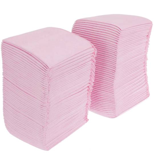 Toalhas de treino de cães 40 unidades 60 x 60 cm rosa