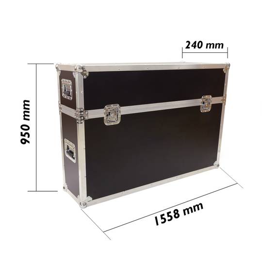 Flight case for screen 60 inch LCD TV LED plasmatv type of RackMatic