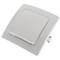 Interruptor encastable amb marc 80x80mm sèrie Lille de color blanc