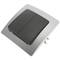 Double gang one way light switch mechanism with 80x80mm cover frame Lille series silver and gray