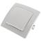 Commutador encastable amb marc 80x80mm sèrie Lille de color blanc