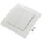 Wechselschaltung Doppel Unterputz mit Rahmen 80x80mm Serie Lille weiss