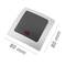 Single lighting gang two way light switch mechanism with 80x80mm cover frame Lille series silver and
