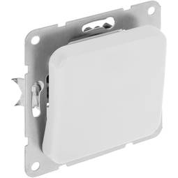 Interruptor doble 80x80mm color blanco empotrable a la pared serie Lille -  Hydrabazaar