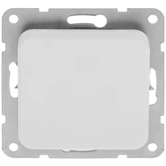 Interruptor encastable sense marc 70x70mm sèrie Term de color blanc