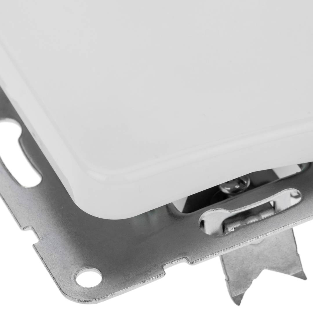 Interruptor encastable sense marc 70x70mm sèrie Term de color blanc