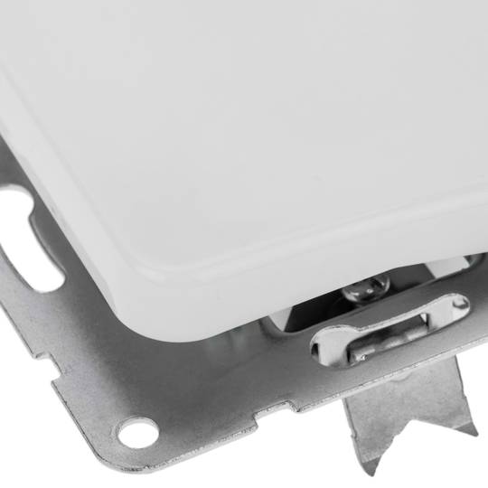 Interruptor encastable sense marc 70x70mm sèrie Term de color blanc