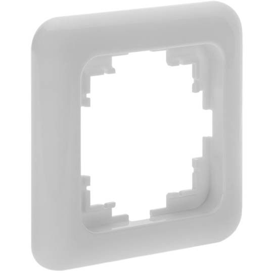 Frame voor inbouwmechanismen 80x80mm Term-serie witte kleur