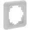 Frame voor inbouwmechanismen 80x80mm Term-serie witte kleur