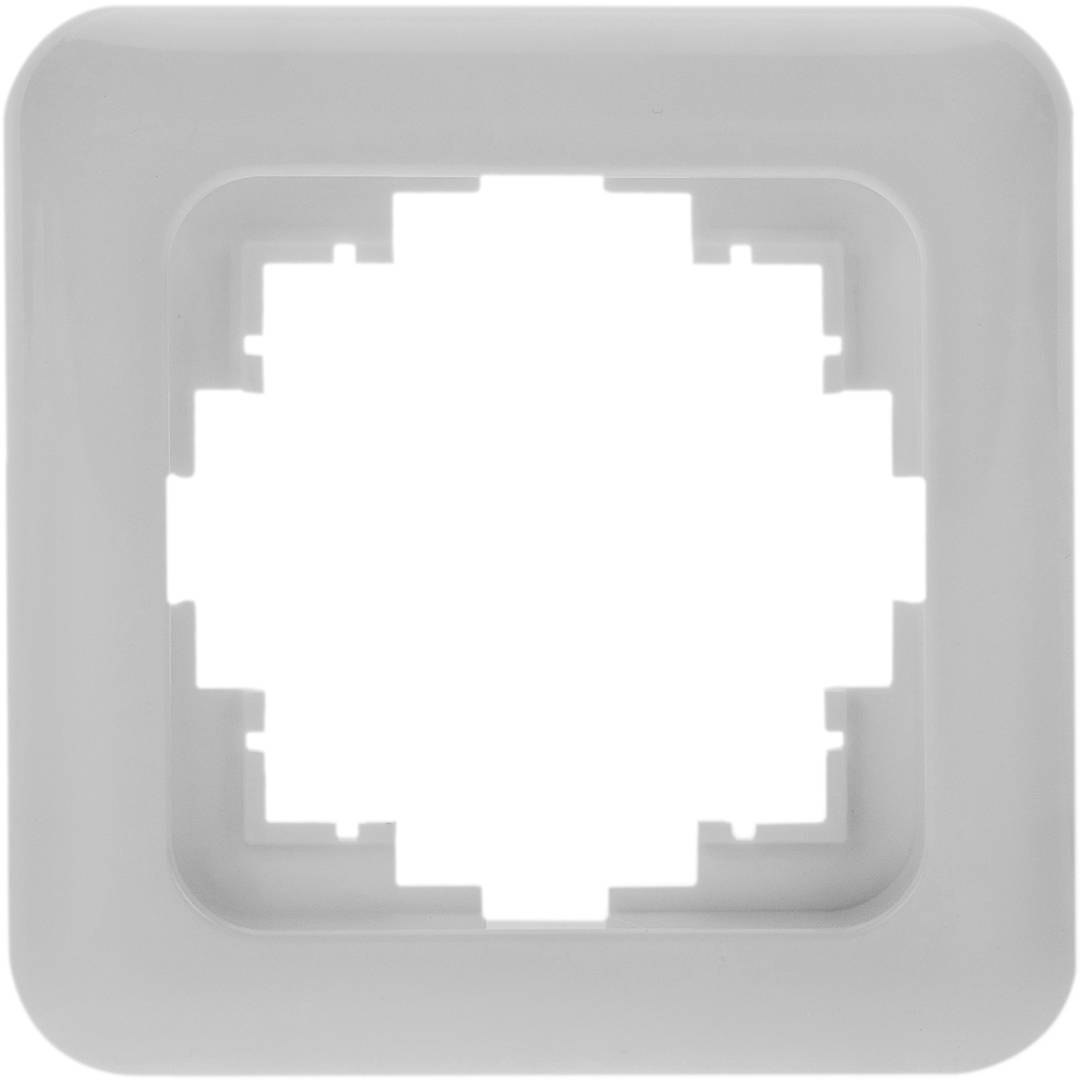 Frame voor inbouwmechanismen 80x80mm Term-serie witte kleur