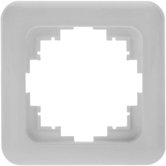 Frame voor inbouwmechanismen 80x80mm Term-serie witte kleur