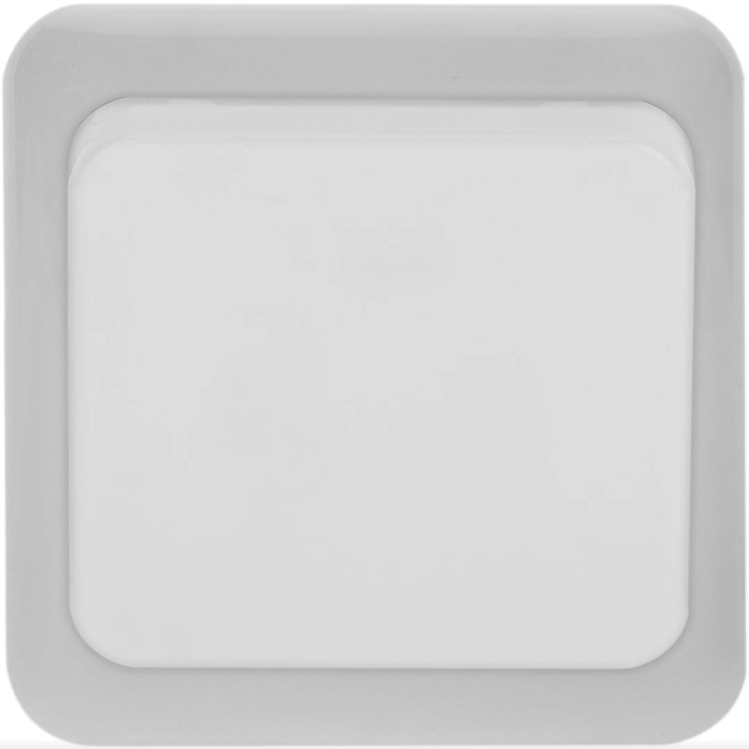 Frame voor inbouwmechanismen 80x80mm Term-serie witte kleur