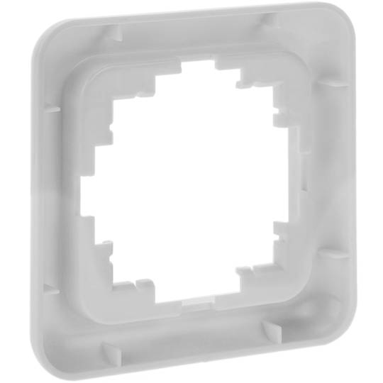Frame voor inbouwmechanismen 80x80mm Term-serie witte kleur
