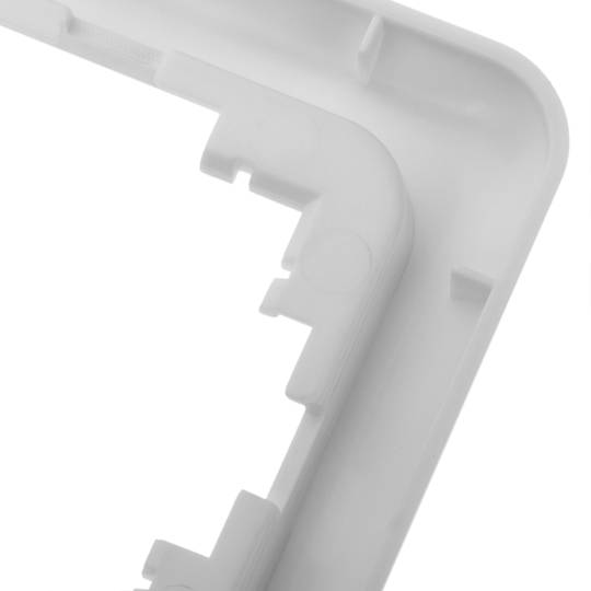 Frame voor inbouwmechanismen 80x80mm Term-serie witte kleur